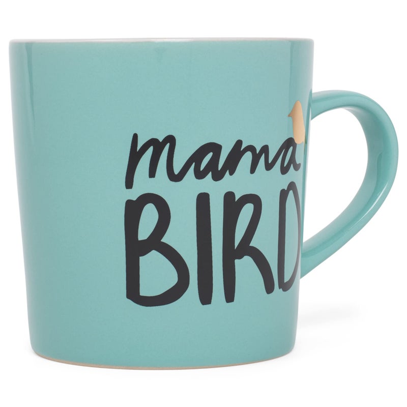 About Face Designs Teal Coffee Mug - Mamma Bird - Image 5